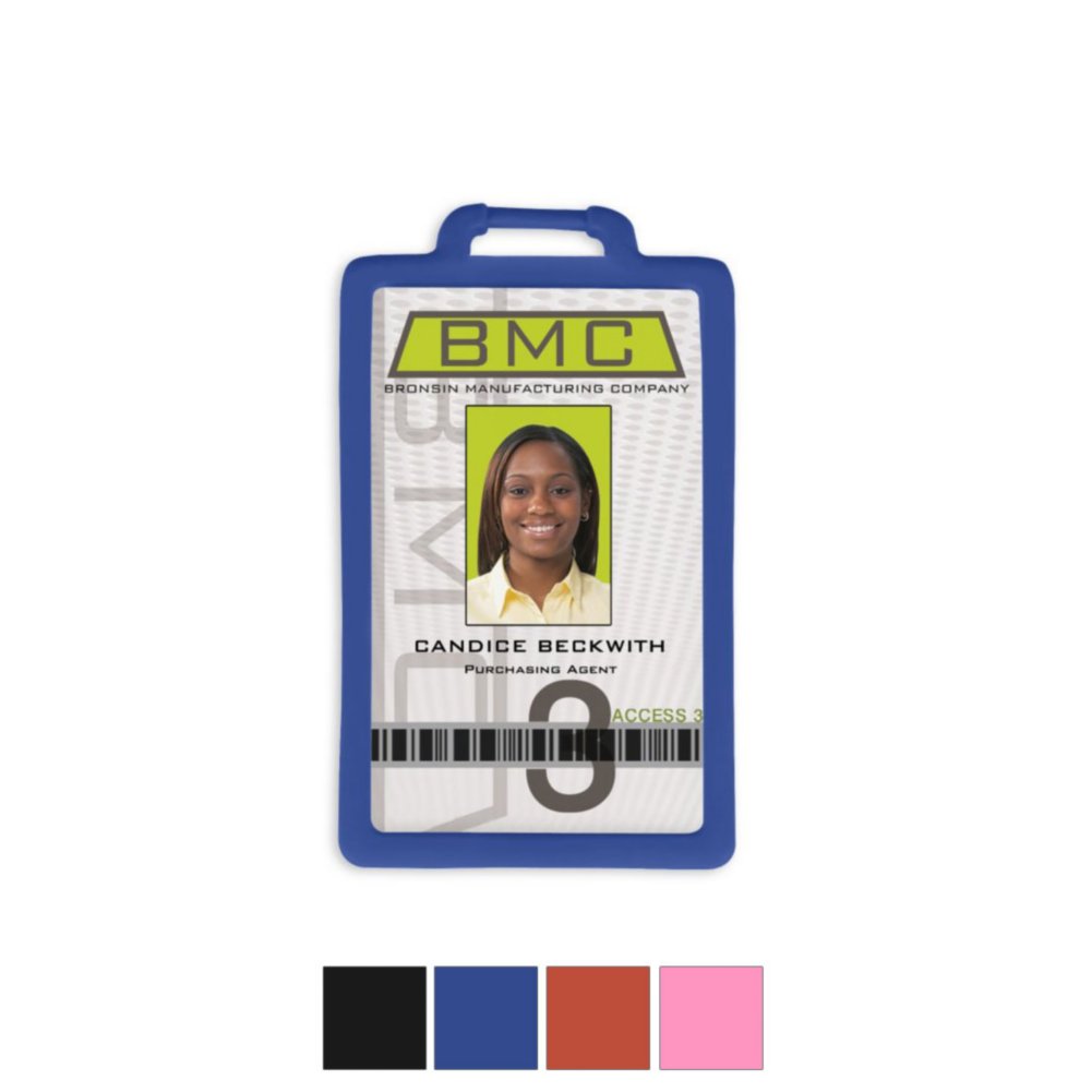 ID Grippers - Vertical Silicone Badge Holder