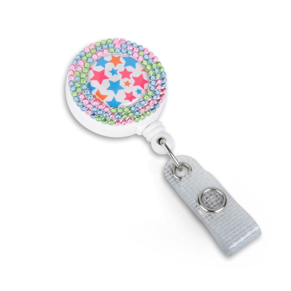 Badge Reel - Fashion Round with Sparkles