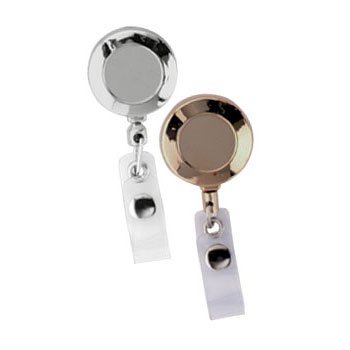 Badge Reel - Round - Metallic