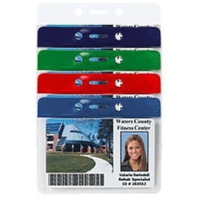 Colored Bar Badge Holders - Horizontal Event Badge