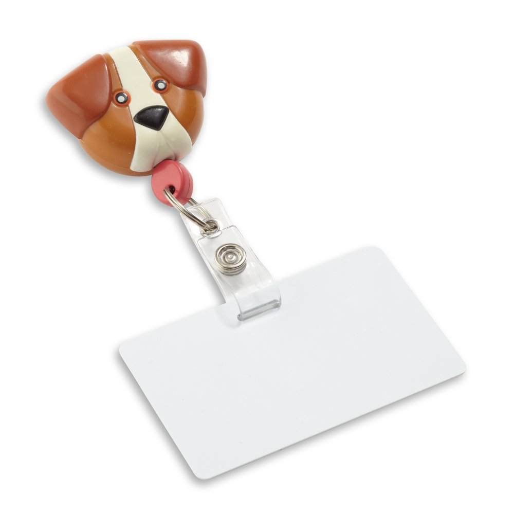 Pedia Pals Badge Reel - Brown Dog OPEN