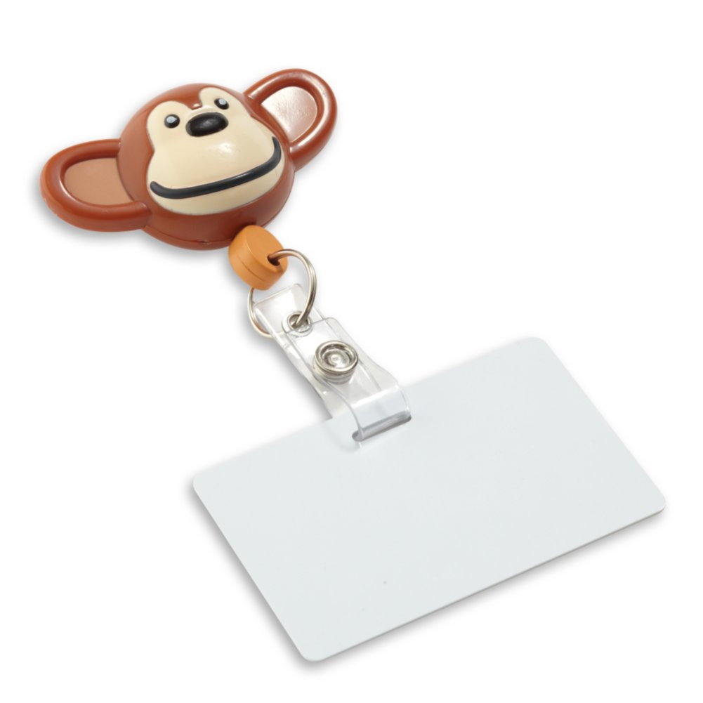 Pedia Pals Badge Reel - Monkey OPEN