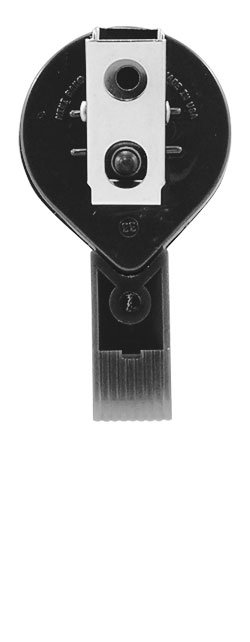 Badge Reel - Twist-Free - Black - USA Made BACK