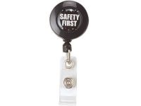 Themed Badge Reel - Safety First Black