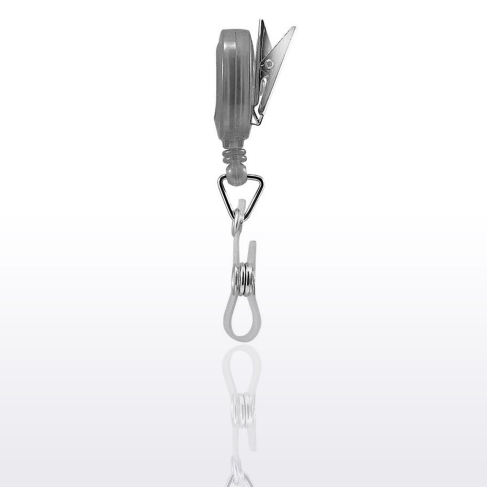 Badge Reel - Translucent - Black SIDE