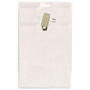 Clear Vinyl Badge Holder - Vertical Event Badge