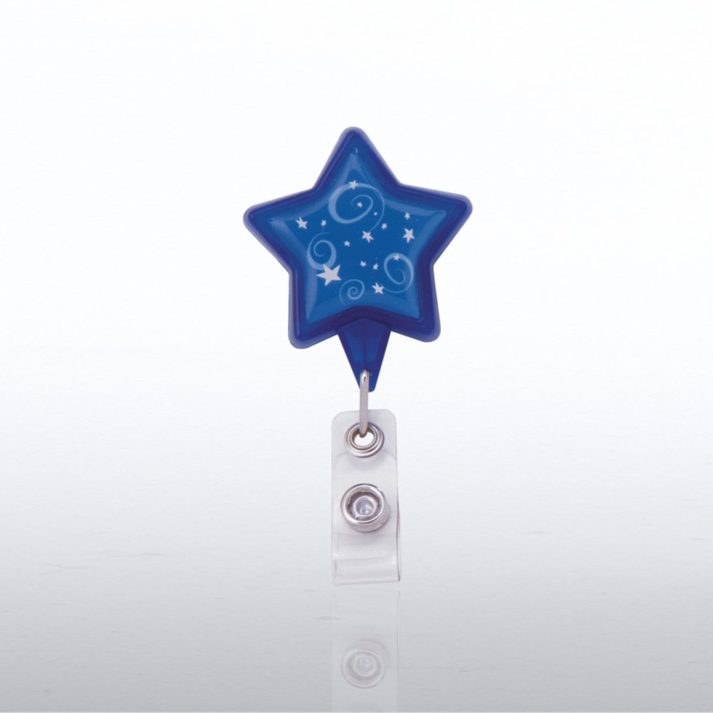 Themed Badge Reel - Star - Blue Stars