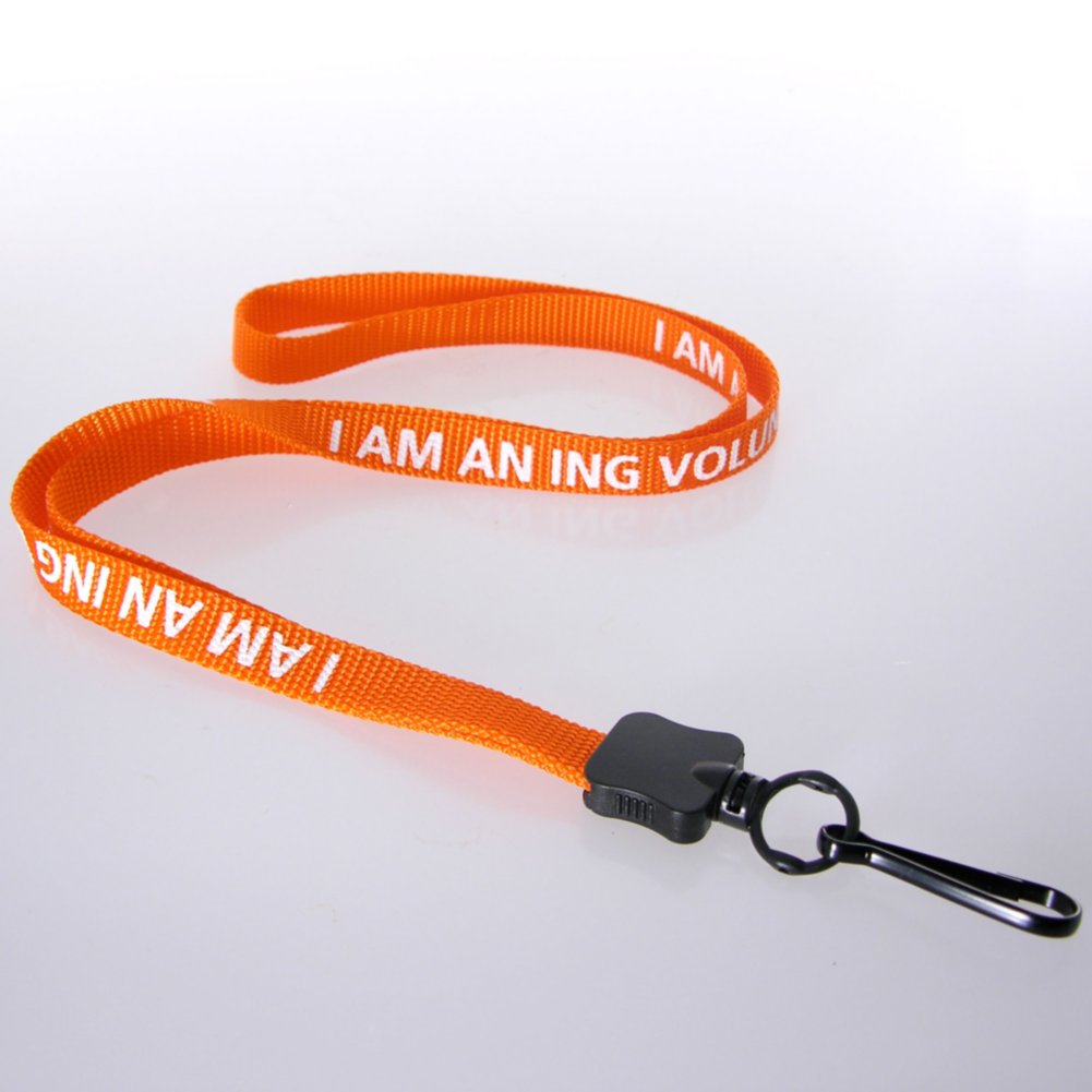 Premium Custom Lanyards - 1/2 Inch Woven Nylon