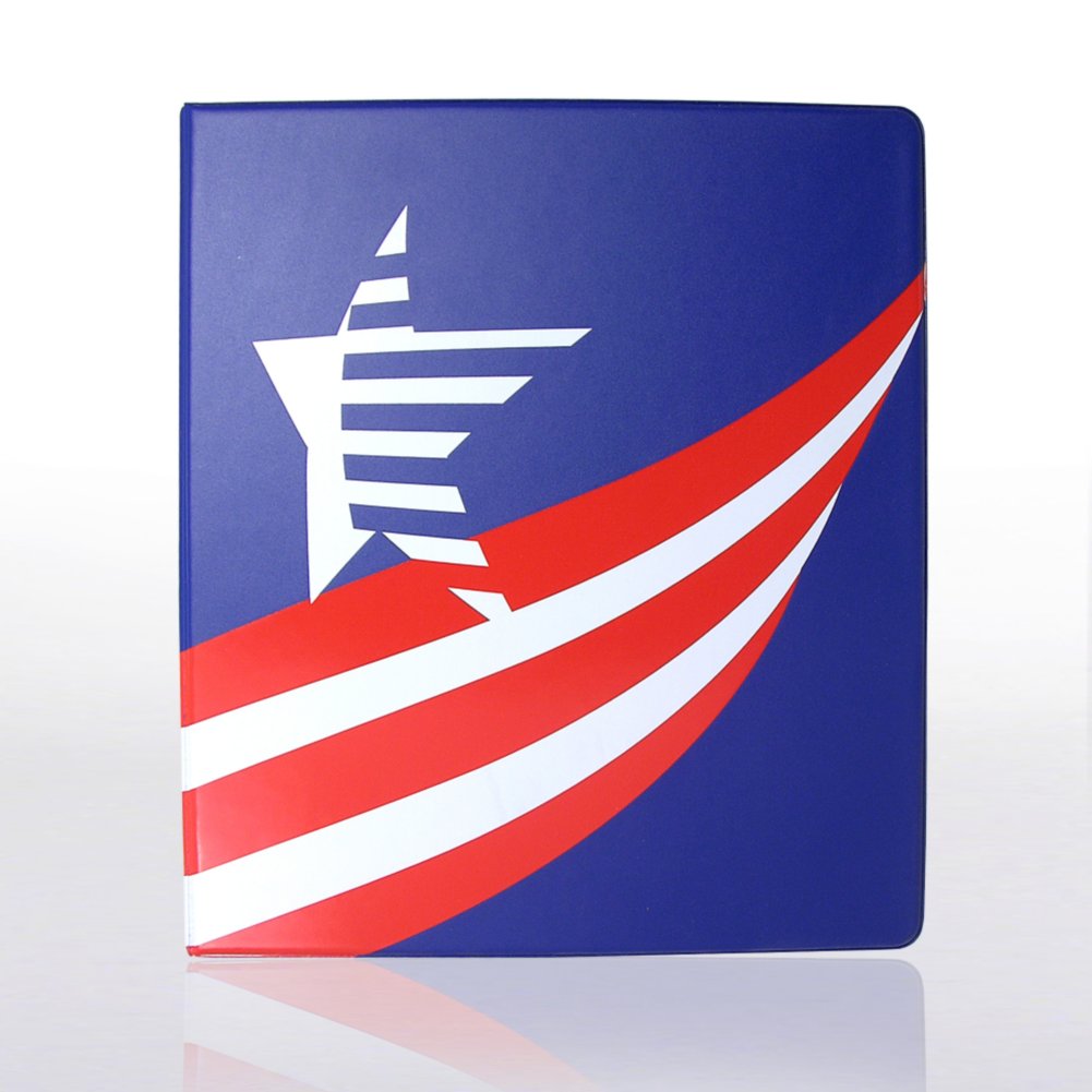 Themed 3-Ring Binders - Flag Star