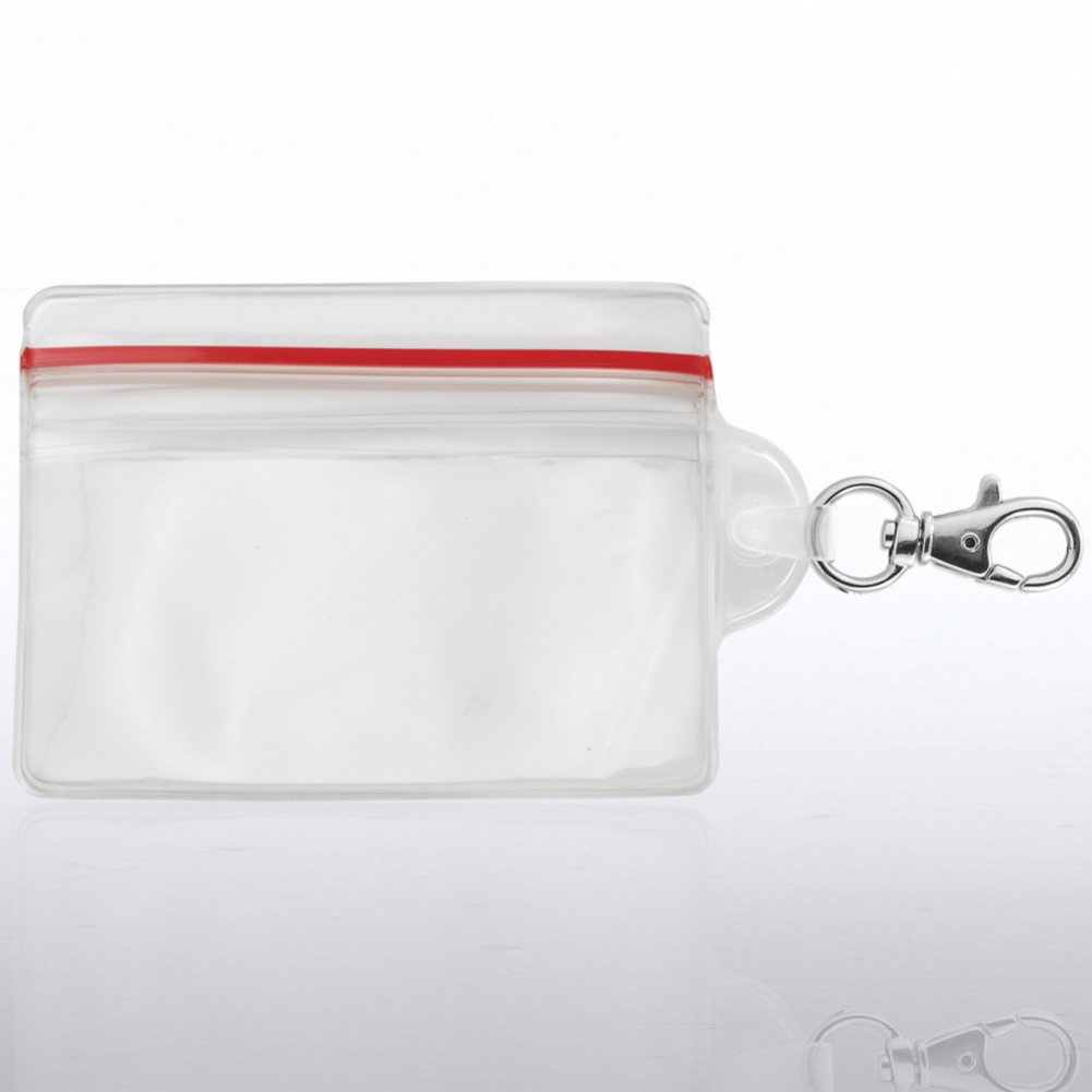 Badge Holder - Sealable w/ Lobster Claw - Vertical