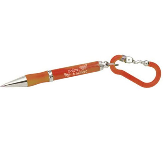 Carabiner Clip Pens - Butterfly: Believe & Achieve