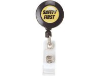 Themed Badge Reel - Safety First Yellow