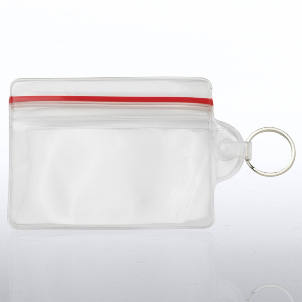 Badge Holder - Sealable w/ Ring - Vertical