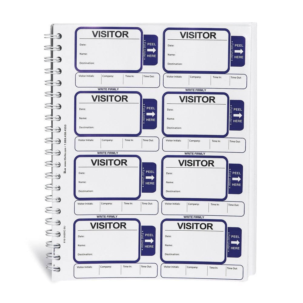 Visitor Pass Log-in Book - Standard OPEN