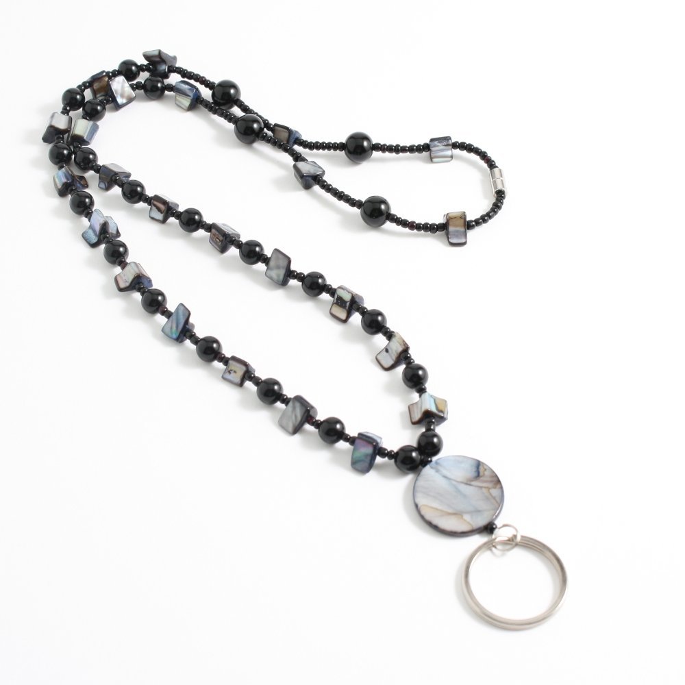 Beaded Lanyard - Black