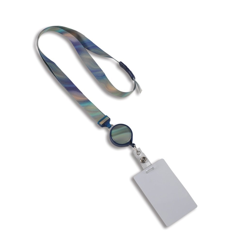 Fashion Badge Reel / Lanyard Combo - Watercolor OPEN