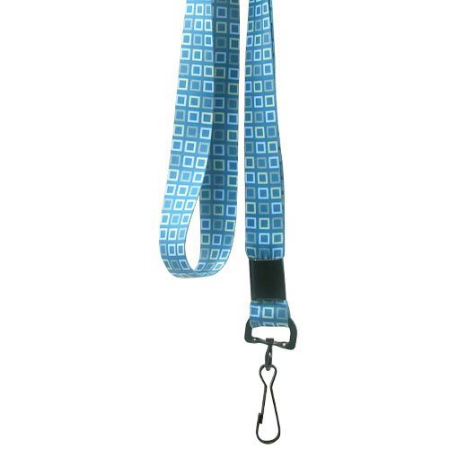 Designer Lanyards - Blue Blocks