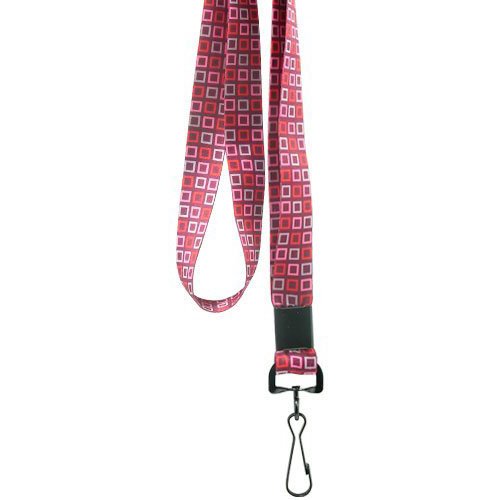 Designer Lanyards - Red Blocks