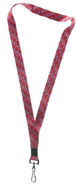 Designer Lanyards - Red Blocks OPEN