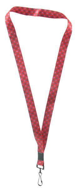 Designer Lanyards - Red Checkers OPEN