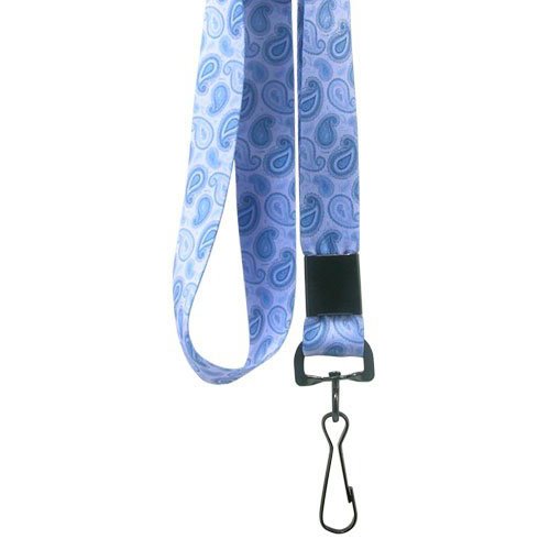 Designer Lanyards - Blue Paisley