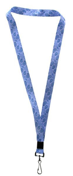 Designer Lanyards - Blue Paisley OPEN