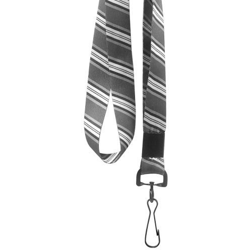 Designer Lanyards - Gray Stripes