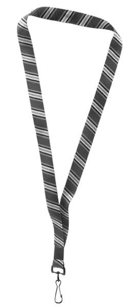 Designer Lanyards - Gray Stripes OPEN