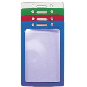 Colored Frame Badge Holders - Vertical