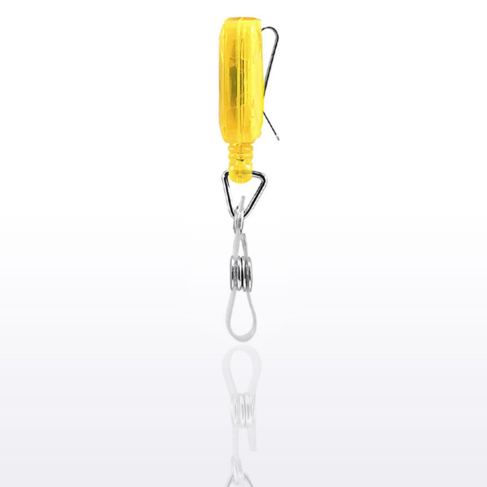 Badge Reel - Yellow Square - Safety First SIDE