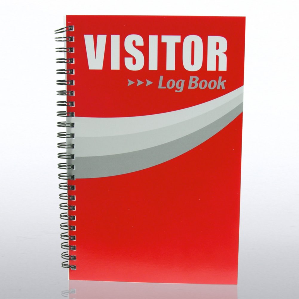 Mini System - Visitor Sign-In Log Book - Red