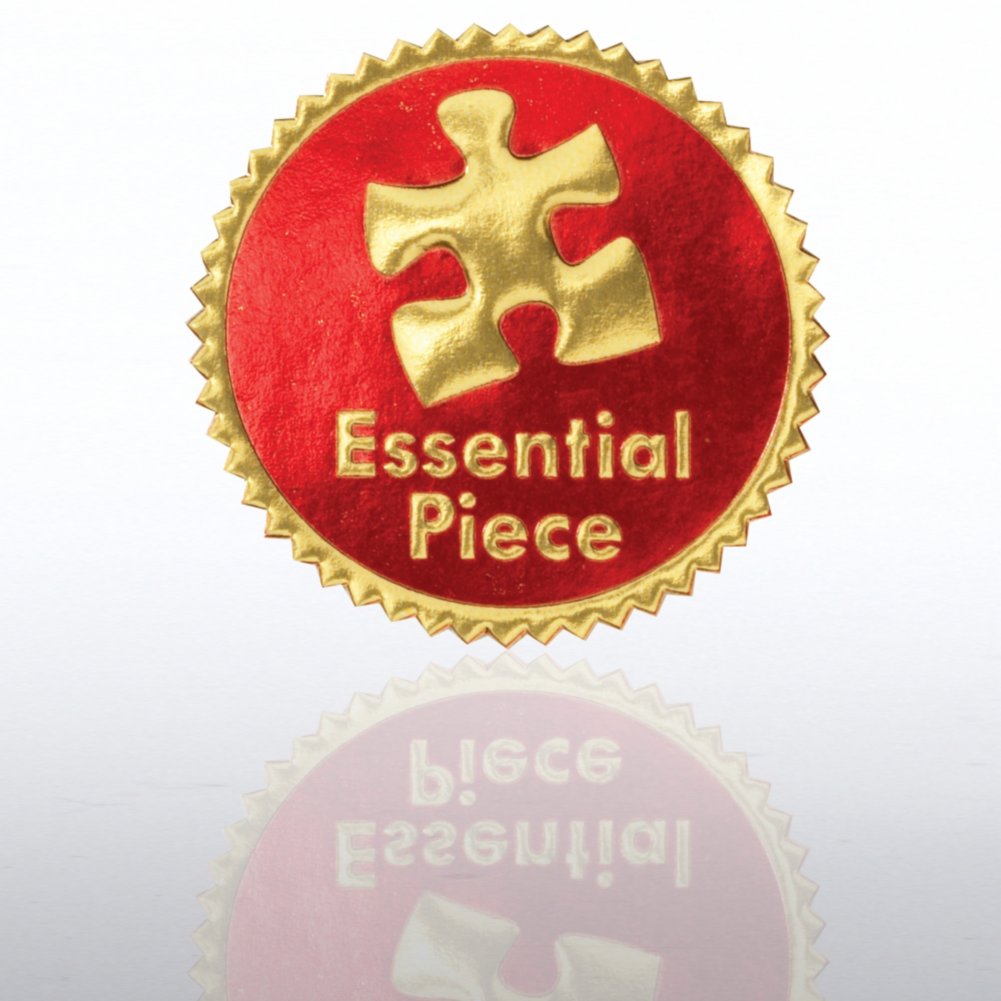 Certificate Seal - Essential Piece - Red/Gold