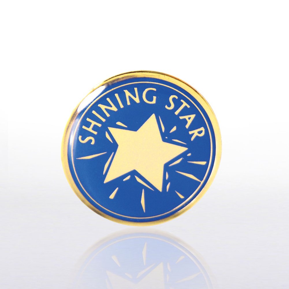 Lapel Pin - Shining Star - Blue/Gold