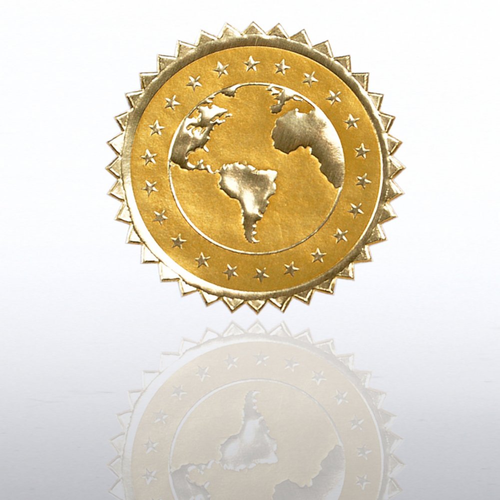 Certificate Seal - Globe Stars