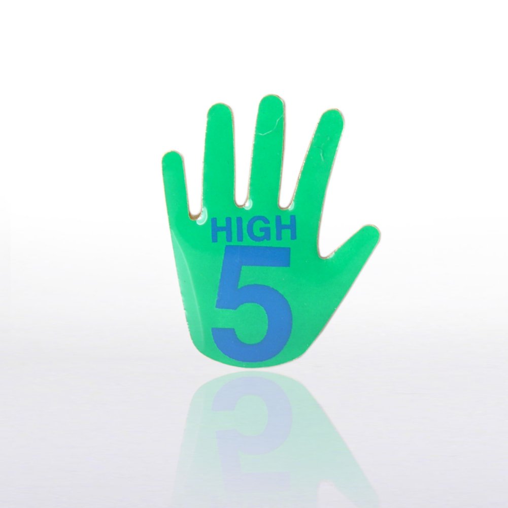 Lapel Pin - High 5 - Multi-Color