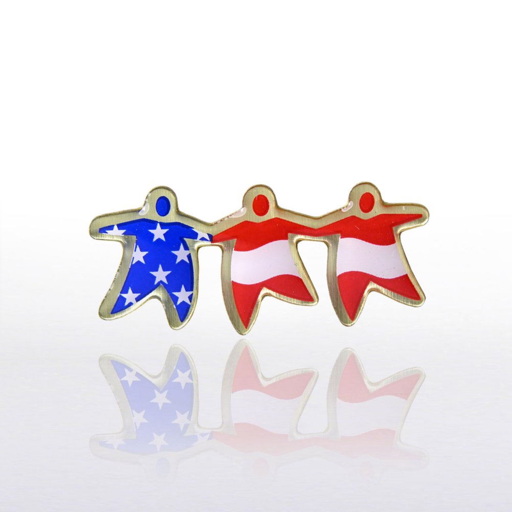 Lapel Pin - TEAM Flag - Multi-Color