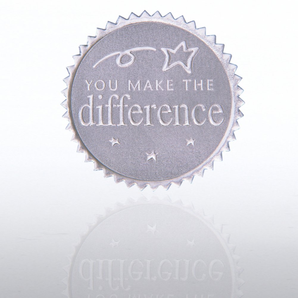 Certificate Seal - You Make the Difference - Silver