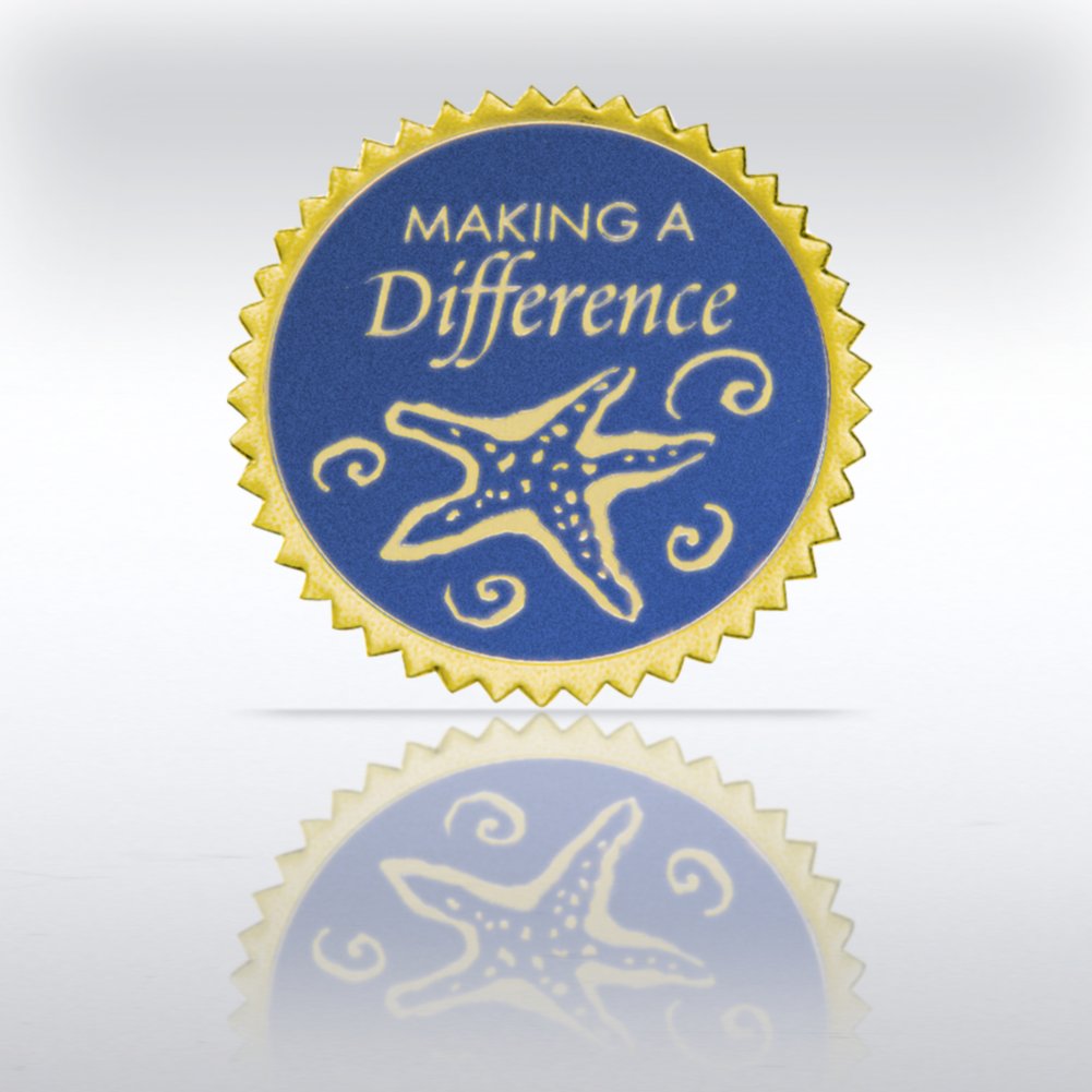 Certificate Seal - Starfish: Making a Difference - Blue/Gold