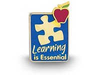 Lapel Pin - Learning is Essential - Multi Color