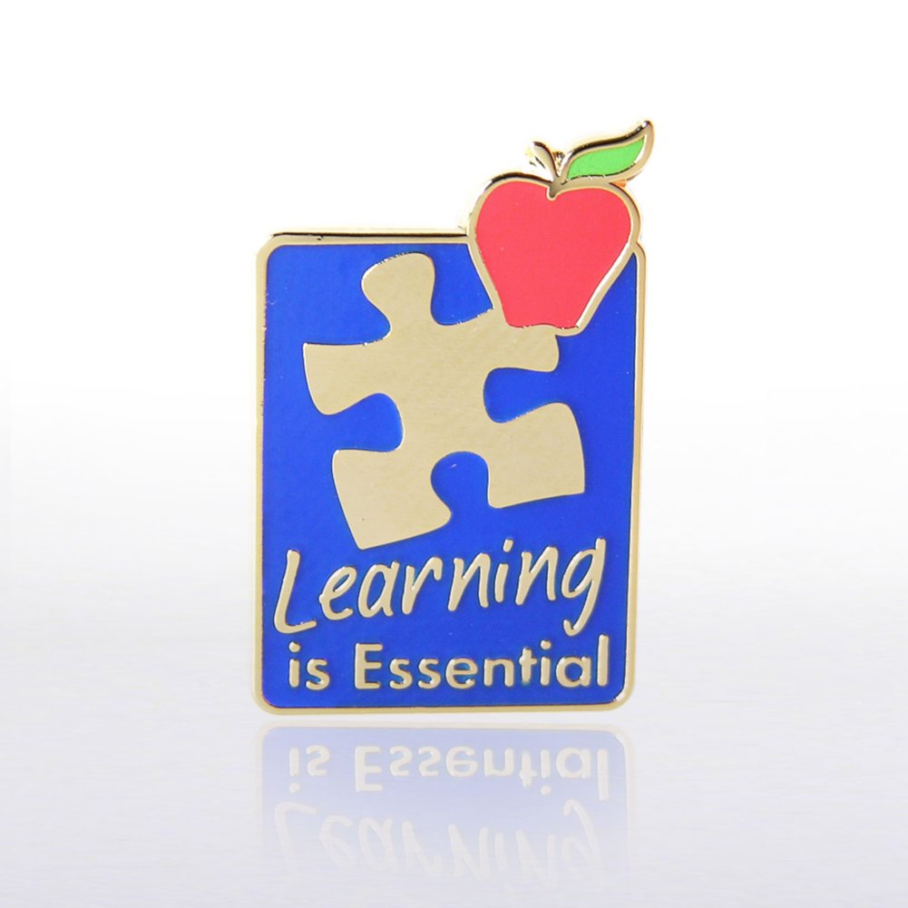 Lapel Pin - Learning is Essential - Multi Color