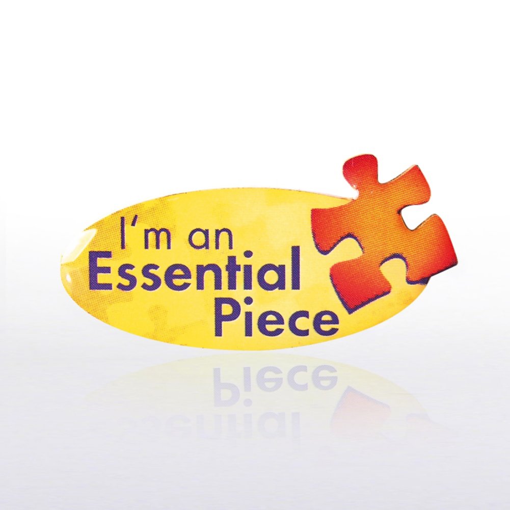 Lapel Pin - I Am An Essential Piece - Multi Color