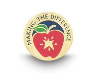 Lapel Pin - Making the Difference Apple - Multi Color