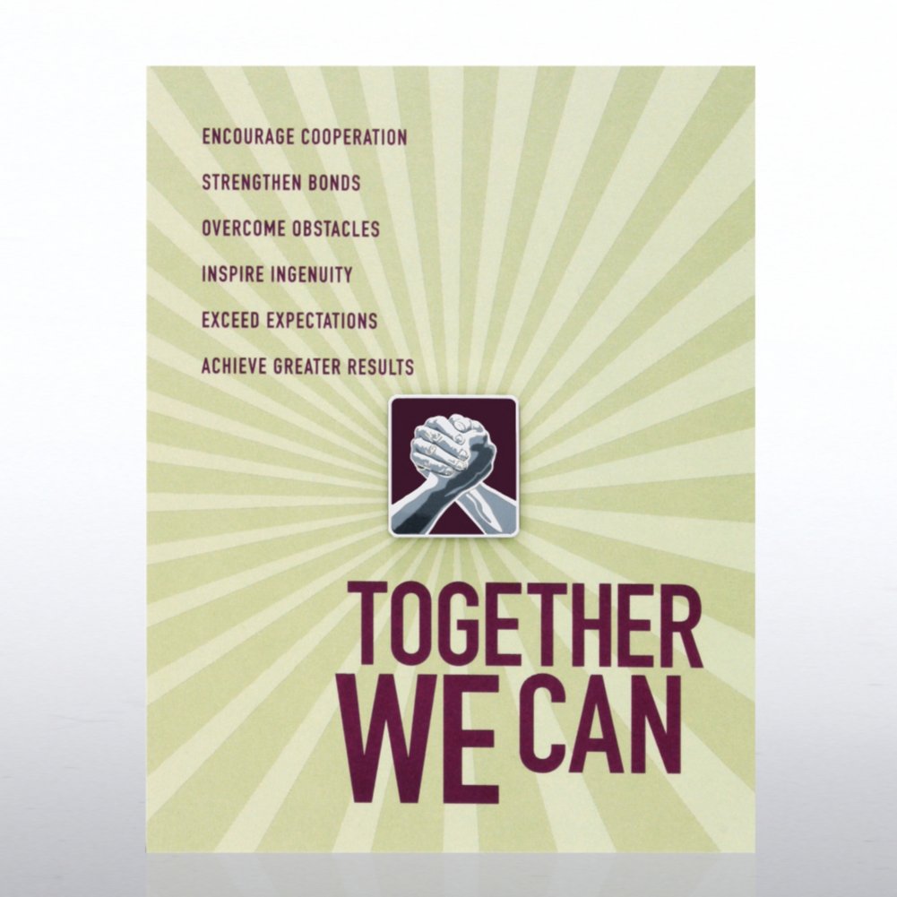 Character Pin - Together We Can Hands
