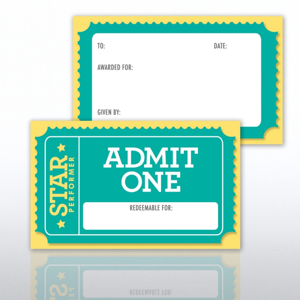 Coupon Ticket Book - Star Performer CARD1