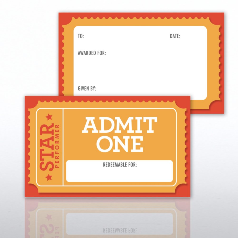 Coupon Ticket Book - Star Performer CARD2