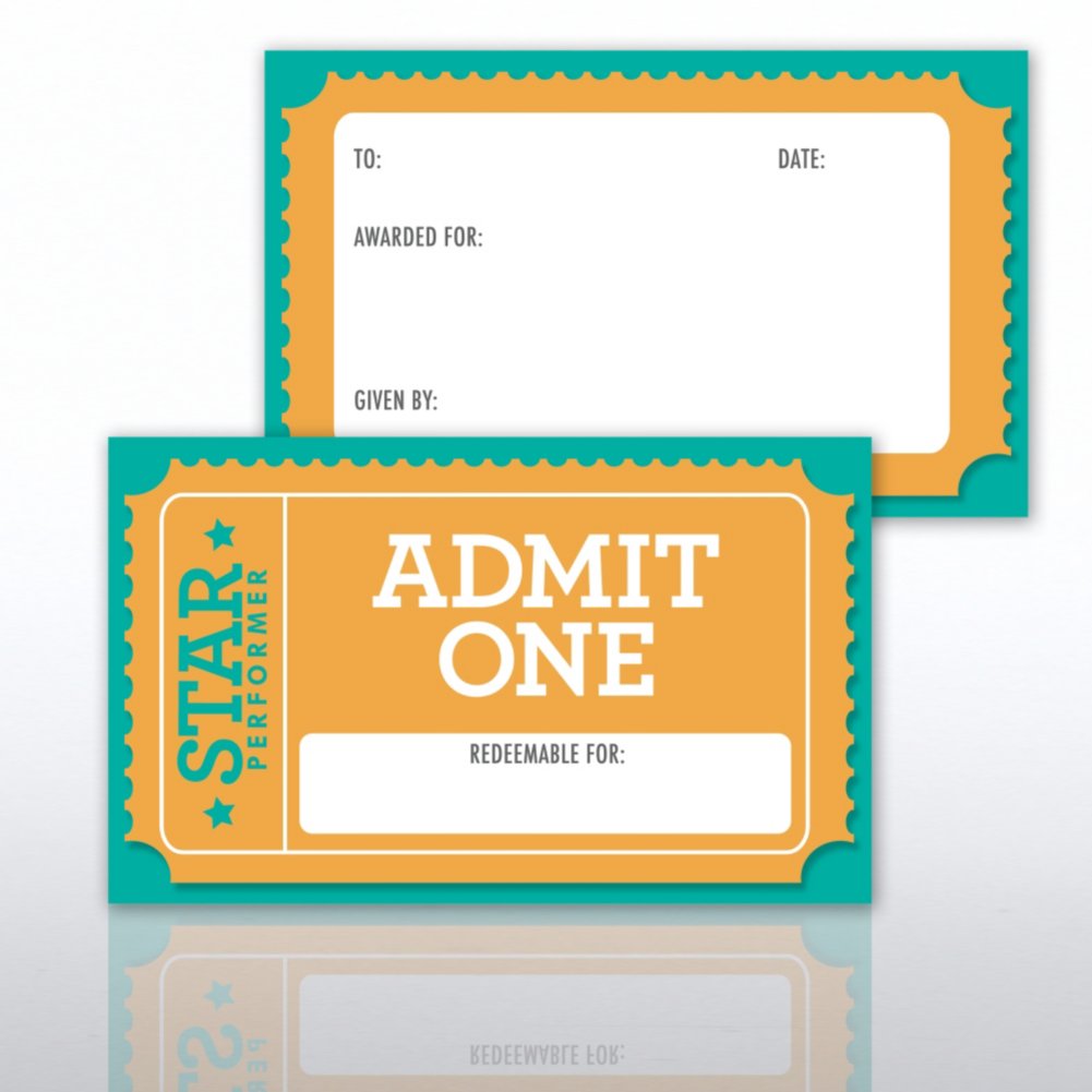 Coupon Ticket Book - Star Performer CARD4