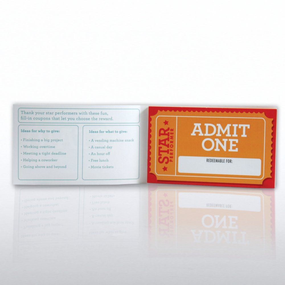 Coupon Ticket Book - Star Performer OPEN