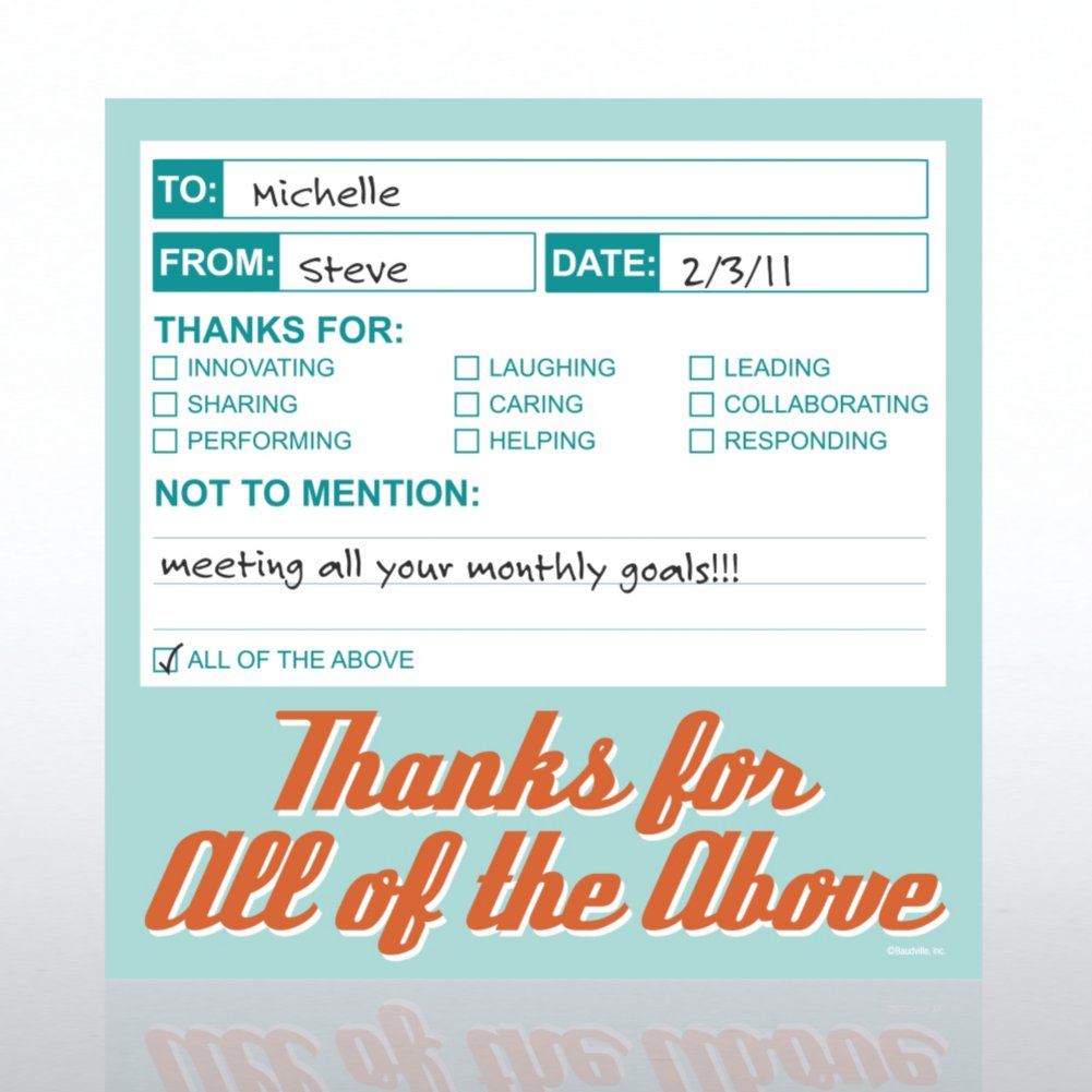 Peer-to-Peer Shout Outs - All of the Above PAPER