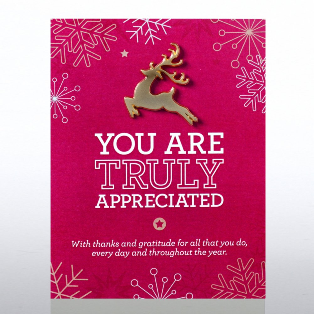 Character Pin - Reindeer: You are Truly Appreciated