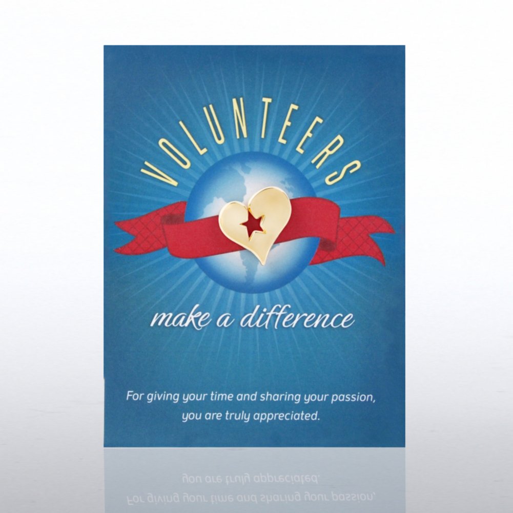 Character Pin - Volunteers Make a Difference
